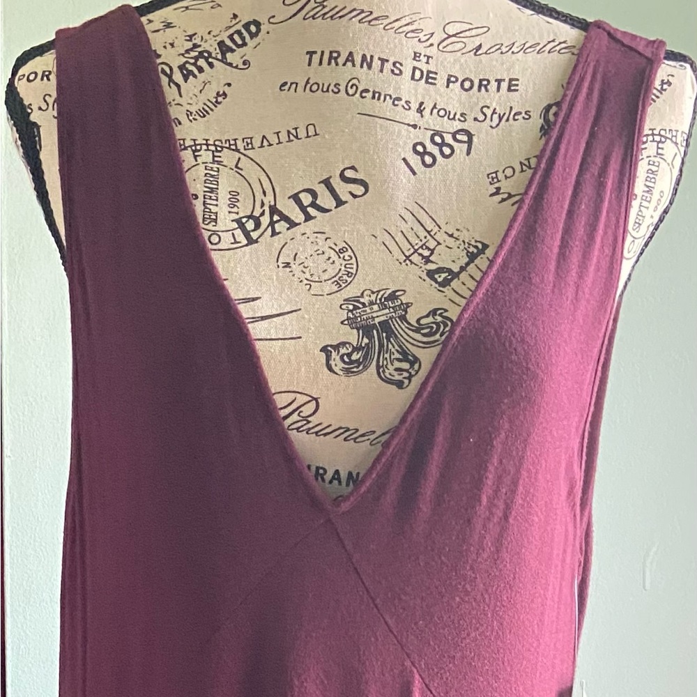 Plunging V Neck Knit Dress